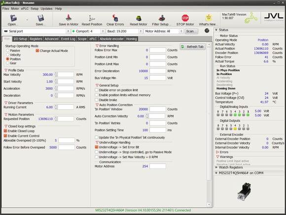 Ein Screenshot der Software MacTalk®